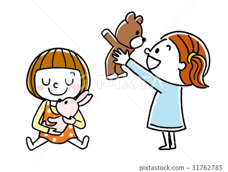 Child: Play with a stuffed animal 31762785