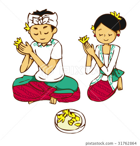 Balinese people's prayers 31762864