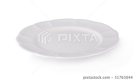 white plate isolated on white background 31763844