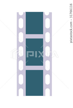 Celluloid film strip vector icon 31766116