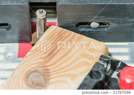 Miter machine with a wooden bar Miter machine with a wooden bar 31767096
