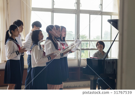 Choral practice scenery Choral practice scenery 31767539