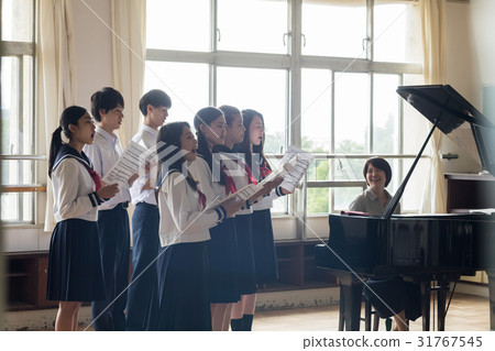 Choral practice scenery Choral practice scenery 31767545