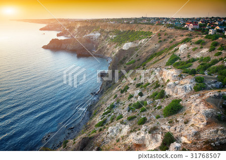 Dramatic sunset at cape Fiolent  31768507