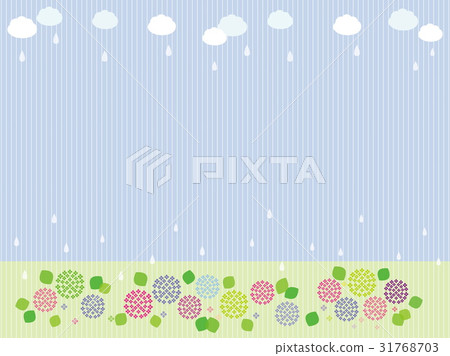 Hydrangea rain cloud stripes 31768703