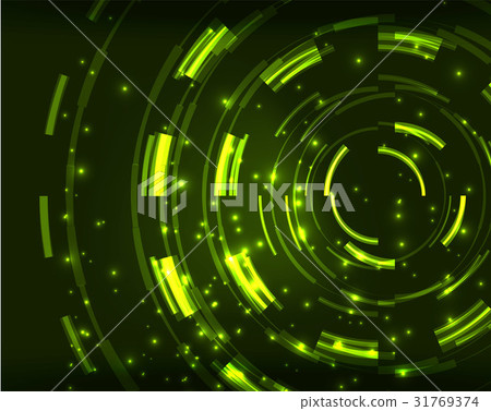 Neon circles abstract background Neon circles abstract background 31769374