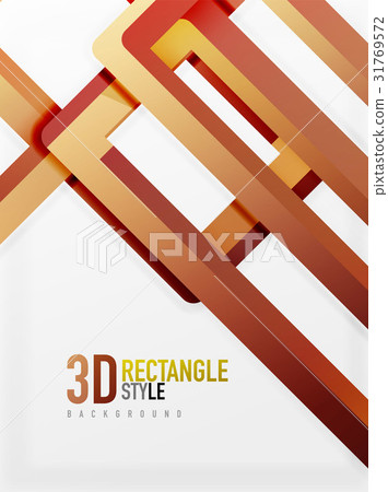 Rectangle tube elements, vector background 31769572