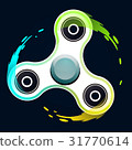 Vector illustration of realistic fidget spinner 31770614