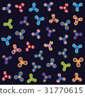 Vector illustration of pattern of fidget spinner 31770615