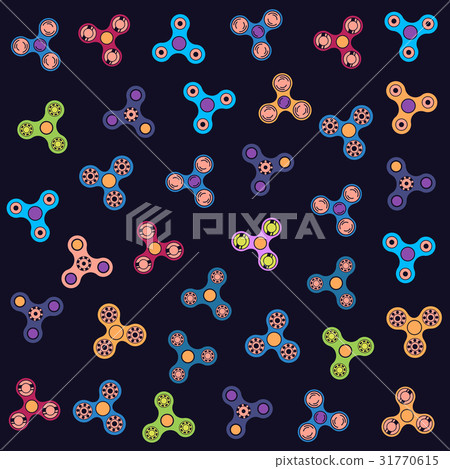 Vector illustration of pattern of fidget spinner Vector illustration of pattern of fidget spinner 31770615