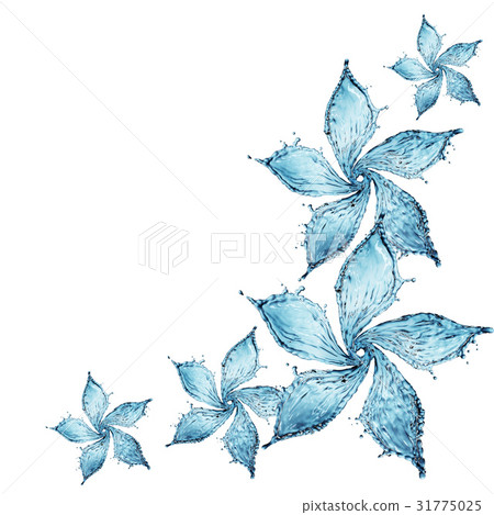 flower made of water splash 31775025