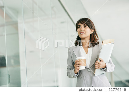 Dreamy Manager in Office Lobby 31776346