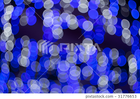 藍色 白色 閃爍 霓虹燈 夜晚 繽紛 迷幻 虛幻 散景 模糊 背景 31776653