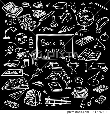 back to school hand drwan sketch set back to school hand drwan sketch set 31776995