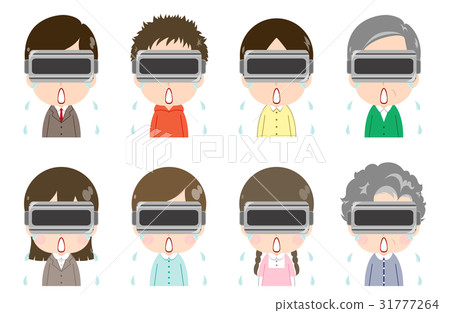 VR set cry - Stock Illustration [31777264] - PIXTA