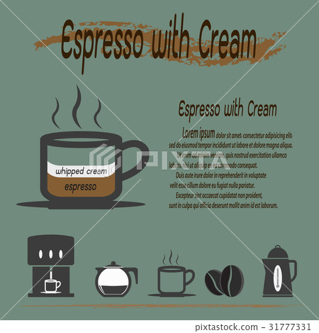 Espresso with Cream Coffee Espresso with Cream Coffee 31777331