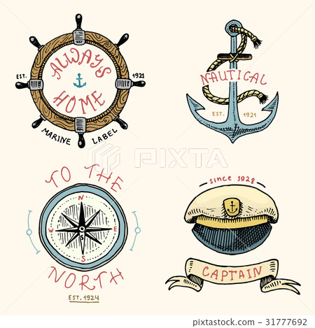 set of engraved vintage, hand drawn, old, labels set of engraved vintage, hand drawn, old, labels 31777692