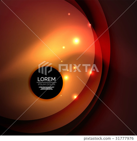 Overlapping circles on glowing abstract background 31777976