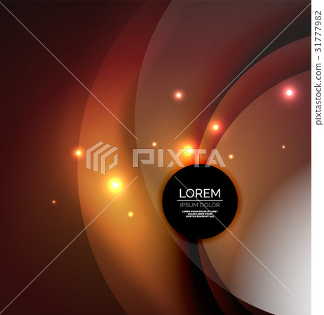 Overlapping circles on glowing abstract background 31777982