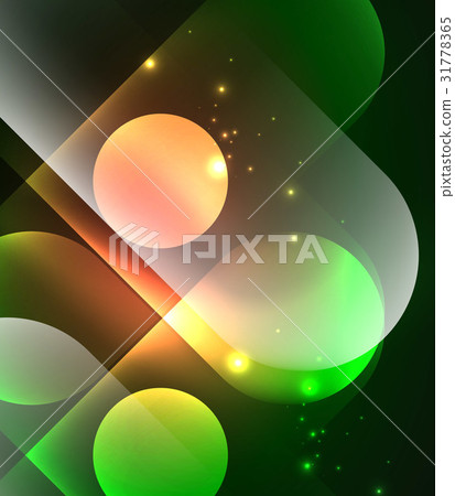 Vector glowing geometric shapes background Vector glowing geometric shapes background 31778365