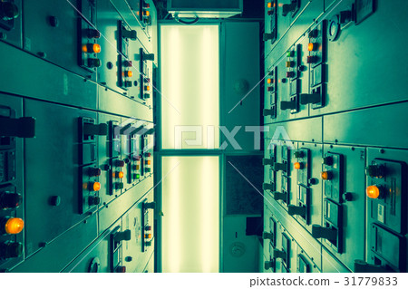 Vintage and blur tone of Electrical switchgear Vintage and blur tone of Electrical switchgear 31779833