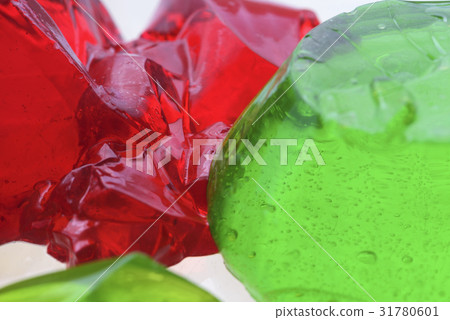 Abstract green and red jello Abstract green and red jello 31780601