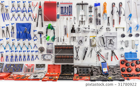 Mechanical tools for auto service and car repair 31780922