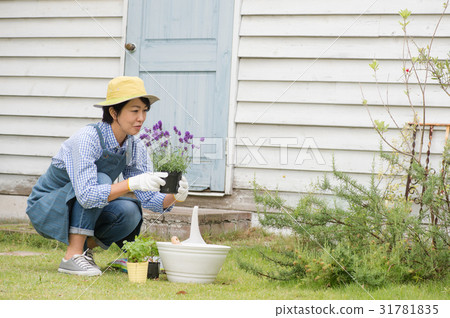 一個女人享受園藝 一個女人享受園藝 31781835