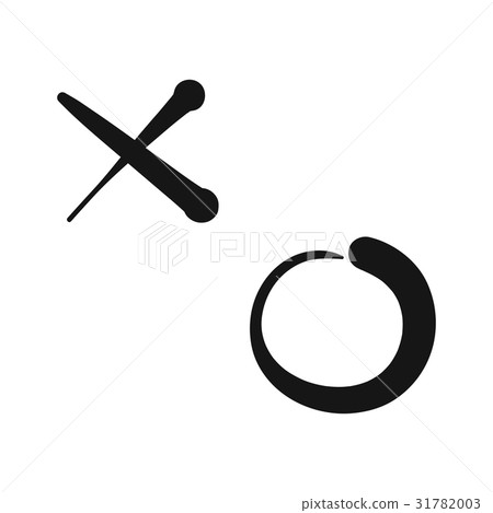 XO sign isolated illustration on white background 31782003