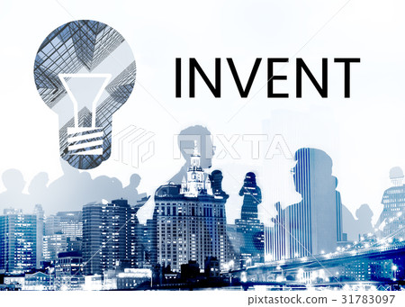 People with graphic of creative ideas digital technology light bulb 31783097