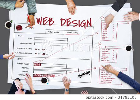 Business people working on network graphic overlay banner Business people working on network graphic overlay banner 31783105