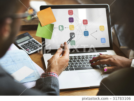 Analysis Model Flow Chart Icon Analysis Model Flow Chart Icon 31783106