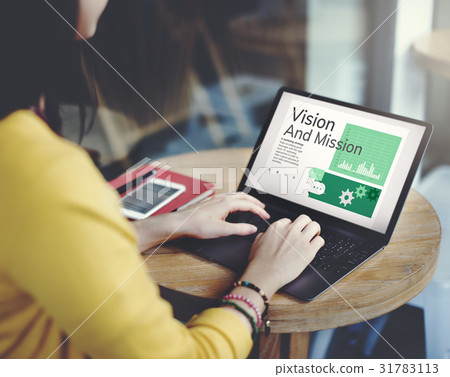 Woman working on laptop network graphic overlay Woman working on laptop network graphic overlay 31783113