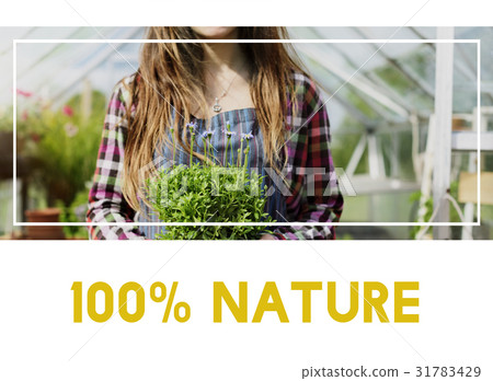 Beautiful life of woman gardening in nature 31783429