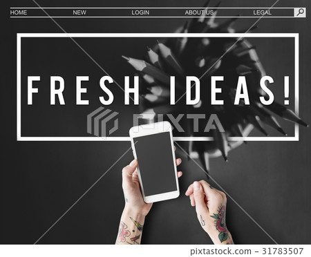 Creativity Inspire Minimalistics Idea Graphic Word 31783507