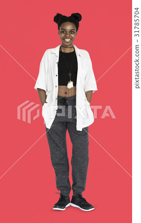 African Descent Girl Casual Smiling 31785704