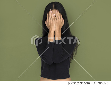 Women Hands Covering Face Studio 31785923