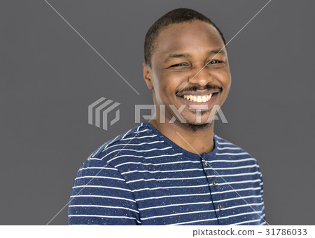 African Man Smiling Happiness Studio Portrait African Man Smiling Happiness Studio Portrait 31786033