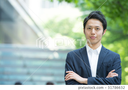 A businessman in an office town A businessman in an office town 31786632