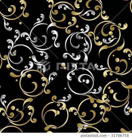 日本模式阿拉伯式花紋圖案 31786758