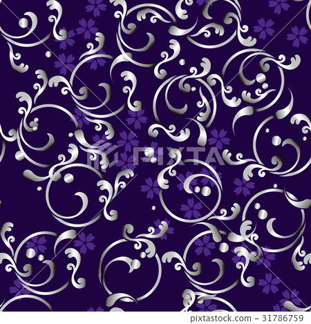 日本模式阿拉伯式花紋圖案 日本模式阿拉伯式花紋圖案 31786759