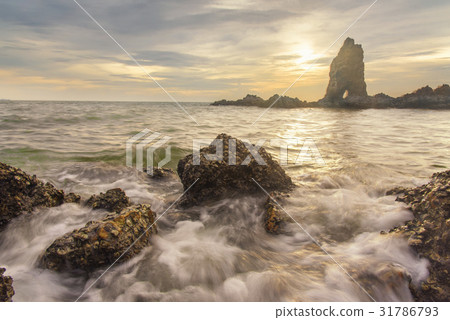 seascape sunset for background 31786793