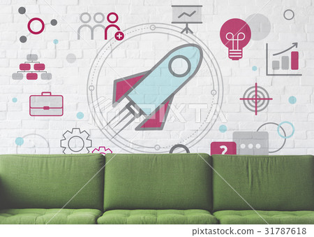 Rocket Background Wallpaper Art Office Rocket Background Wallpaper Art Office 31787618