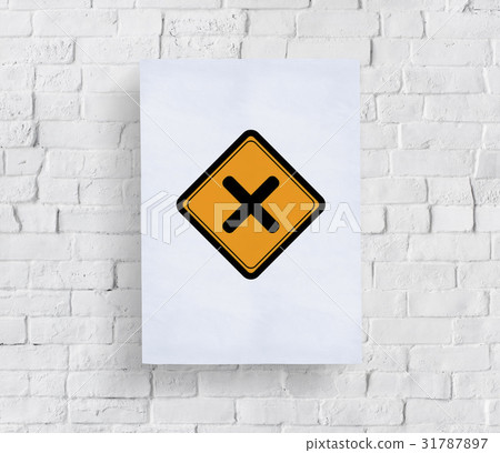 Cross No Prohibit Sign Icon 31787897