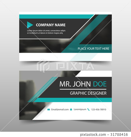 Green corporate business card name template Green corporate business card name template 31788416