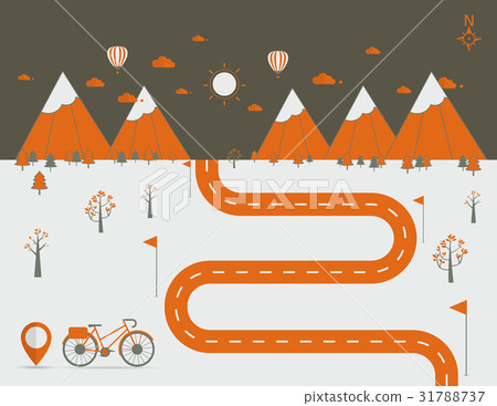 infographics Landscape background  illustration 31788737