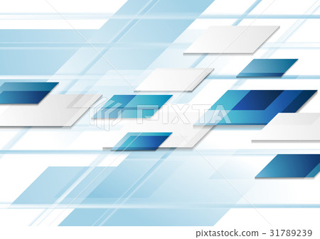 Bright blue abstract tech corporate background - Stock Illustration ...