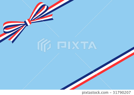 Gift wrap: French flag pattern ribbon 31790207