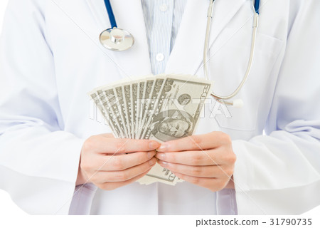 asian woman doctor ask money bribery for income 31790735