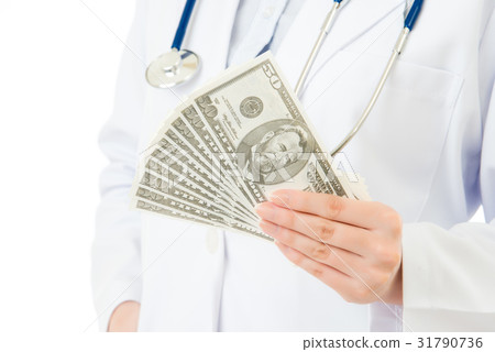 asian woman hold mony offering medical insurance asian woman hold mony offering medical insurance 31790736